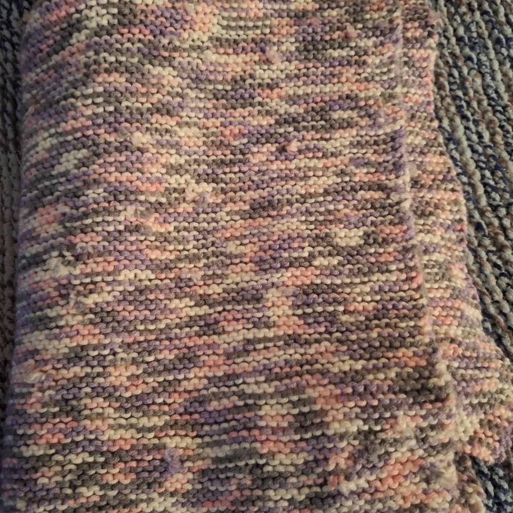 Handmade Knitted Lap Blanket